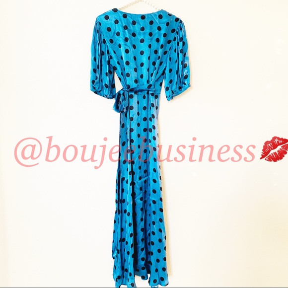 ZARA Polka Dot Wrap Dress - Picture 7 of 8